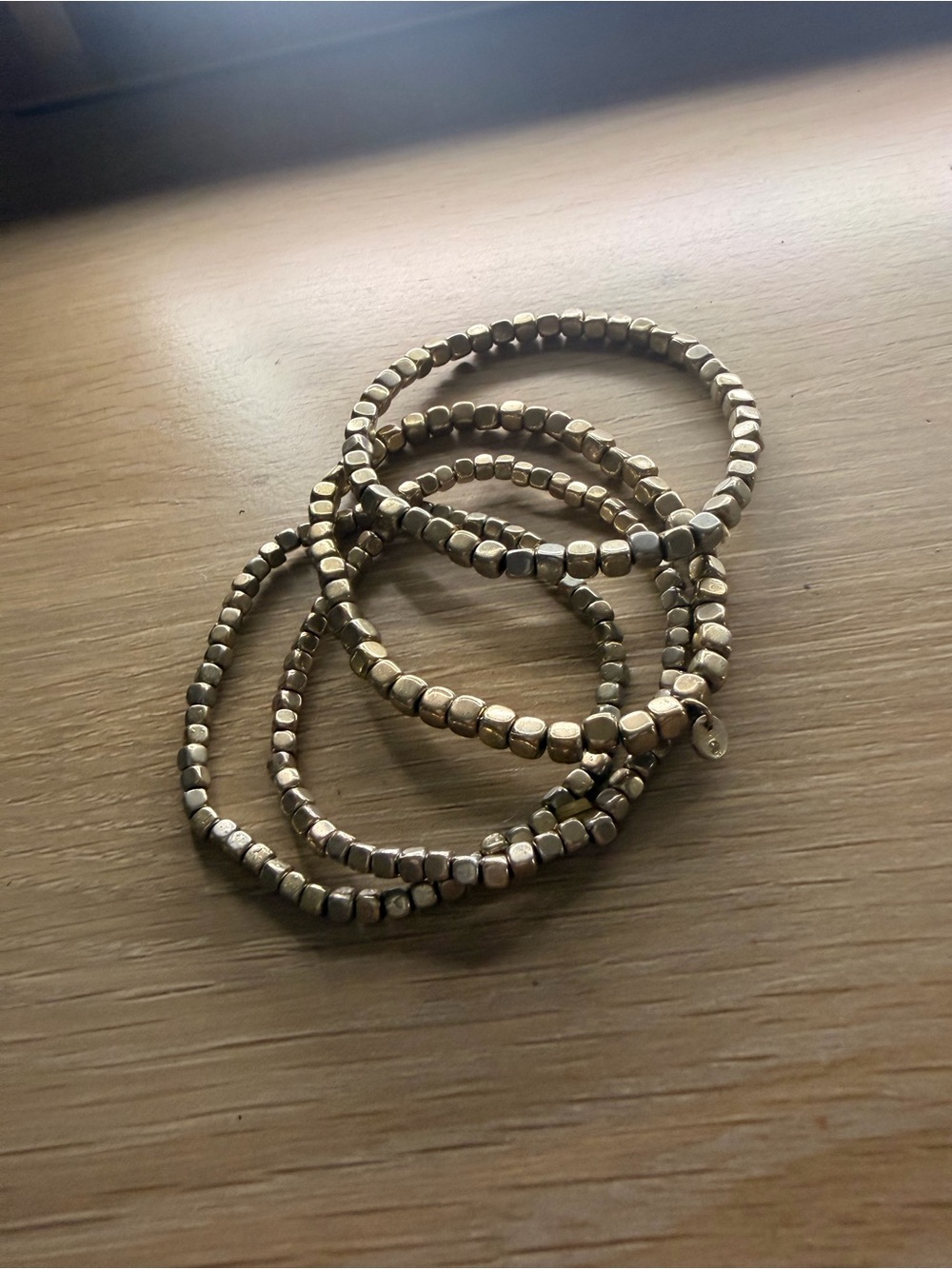 Gold-Tone Beaded Stretch Bracelet Set - Women Jewelry